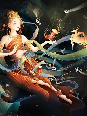 闲时轻揽月